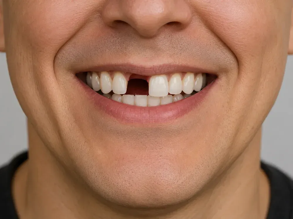 Antes: Implante dental
